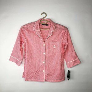 Lauren Ralph Lauren Women Sleepwear Shirt Top Sz M